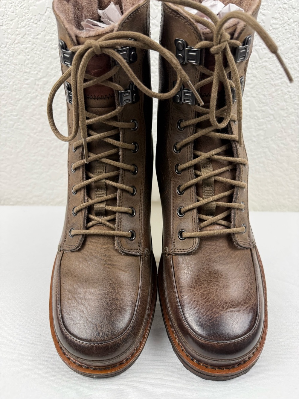 Sorel | Leather Moc Toe Lace-Up Boots Brown | Men's 9.5 - Picture 3 of 14